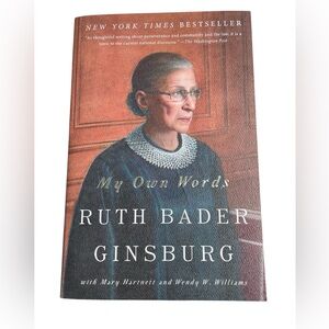 Book Ruth Bader Ginsburg My Own Words Softcover Nonfiction New